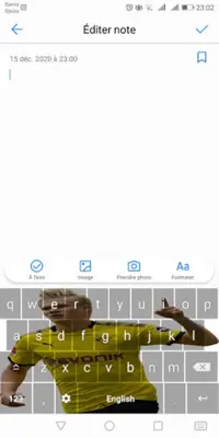 football stars keyboard theme android App screenshot 1